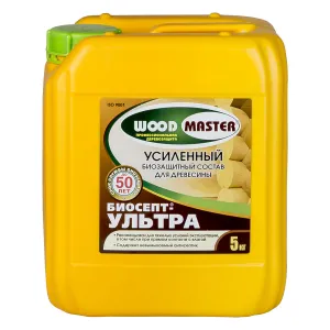 Woodmaster / Вудмастер Биосепт-Ультра состав для древесины трудновымываемый
