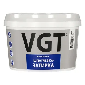VGT / ВГТ ШПАТЛЕВКА ЗАТИРКА акриловая, водостойкая