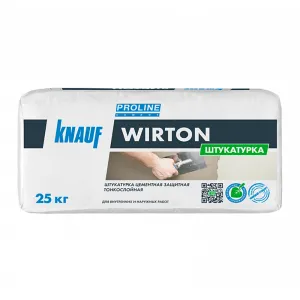KNAUF WIRTON / КНАУФ ВИРТОН штукатурка цементная защитная тонкослойная