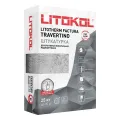 LITOKOL LITOTHERM FACTURA TRAVERTINO штукатурка минеральная моделирующая, белый (25кг)
