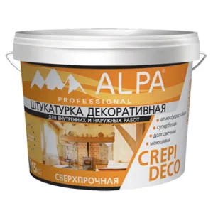 Alpa / Альпа Крепи Деко декоративная штукатурка