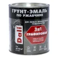 DALI / ДАЛИ грунт-эмаль по ржавчине 3 в 1 графитовая алкидная матовая