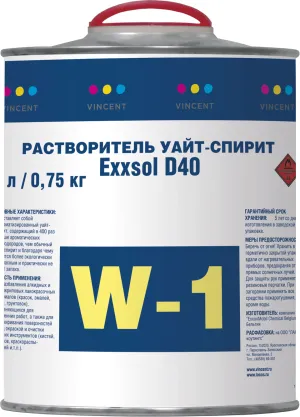 Vincent Exxsol D40 W1 / Винсент растворитель уайт спирит