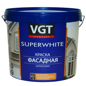 VGT SUPERWHITE / ВГТ ВД-АК-1180 краска акриловая фасадная
