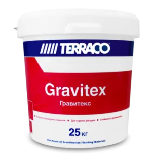TERRACO GRAVITEX XL / ТЕРРАКО ГРАВИТЕКС ИКСЭЛЬ штукатурка декоративная "короед"