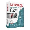 LITOKOL LITOLIV S50 стяжка пола фиброармированная, высокопрочная, серый (25кг)