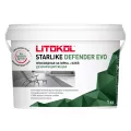 LITOKOL STARLIKE DEFENDER EVO затирка двухкомпонентная, эпоксидная, S.100 bianco assoluto (1кг)