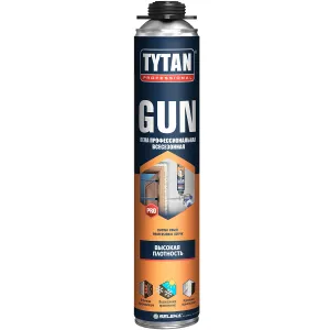 TYTAN PROFESSIONAL GUN / ТИТАН ПРОФЕШИОНАЛ ГАН пена монтажная профессиональная всесезонная