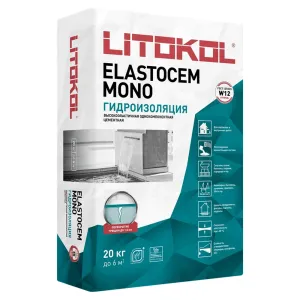 Litokol Elastocem Mono / Литокол гидроизоляция однокомпонентная 