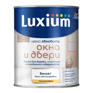 LUXIUM (DULUX) / ЛЮКСИУМ ЛЕГКО ОБНОВИТЬ ОКНА И ДВЕРИ краска грунт для дерева и пластика