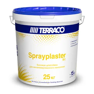 TERRACO SPRAYPLASTER BASECOAT шпатлевка базовая для машинного нанесения (25кг)