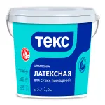 ТЕКС ЛАТЕКСНАЯ шпатлевка для сухих помещений (16кг)