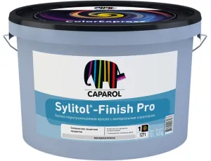 Caparol Sylitol Finish PRO / Капарол Солитол Финиш Про краска силикатная фасадная