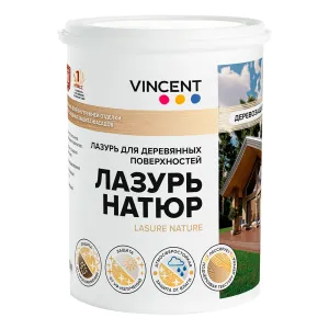 VINCENT LASURE NATURE / ВИНСЕНТ ЛАЗУРЬ НАТЮР лазуль лессирующая для защиты древесины