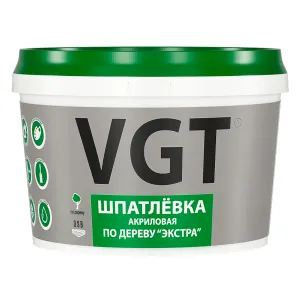 VGT / ВГТ ЭКСТРА шпаклевка акриловая по дереву, универсальная