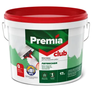 PREMIA CLUB / ПРЕМИА КЛАБ шпатлевка выравнивающая латексная для внутренних работ