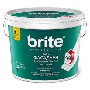 BRITE PROFESSIONAL / БРАЙТ ПРОФЕССИОНАЛ краска фасадная силиконизированная