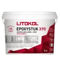 LITOKOL EPOXYSTUK X90 состав эпоксидый, двухкомпонентный для плитки, С.00 белый (10кг)