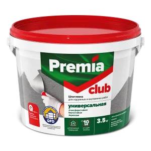 PREMIA CLUB / ПРЕМИА КЛАБ шпатлевка универсальная для наружных и внутренних работ
