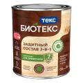 ТЕКС БИОТЕКС защитный состав 2 в 1/3 в 1 для древесины, для наружных работ, орех (0,8л)