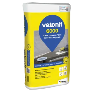 weber.vetonit 6000 / Ветонит ровнитель для пола быстротвердеющий