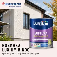 Новинка! Краска для минеральных фасадов LUXIUM BINDO.