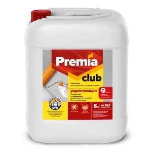 PREMIA CLUB / ПРЕМИА КЛАБ грунтовка укрепляющая акриловая для наружных и внутренних работ