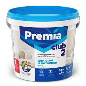 PREMIA CLUB 2 / ПРЕМИА КЛАБ 2 краска интерьерная акриловая для стен и потолков