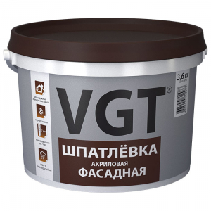 VGT / ВГТ ФАСАДНАЯ шпатлевка, акриловая