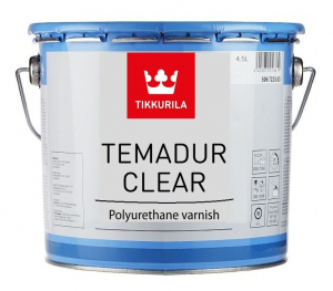 Tikkurila Temadur Clear / Тиккурила Темадур Клиэ лак двухкомпонентный полиуретановый высокоглянцевый