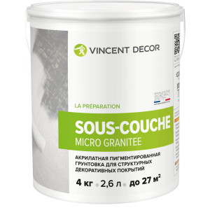 Vincent Decor Sous Couche Micro granitee / Винсент микро гранит грунт под декоративную штукатурку