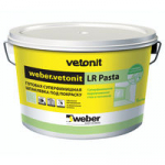 WEBER VETONIT LR PASTA BRILLIANT / ВЕБЕР ВЕТОНИТ ЛР ПАСТА БРИЛЛИАНТ шпаклевка суперфинишная