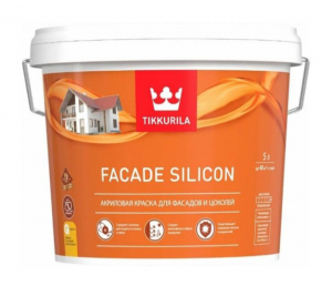 TIKKURILA FACADE SILICON / ТИККУРИЛА ФАСАД СИЛИКОН краска акриловая для фасадов и цоколей