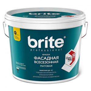 Brite Professional / Брайт профессиональная всесезонная краска для минеральных фасадов до минус 15 С