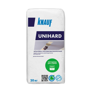 KNAUF UNIHARD / КНАУФ УНИХАРД шпаклевка гипсовая высокопрочная безусадочная для внутренних работ