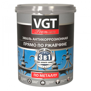VGT PREMIUM / ВГТ ПРЕМИУМ ВД-АК-1179 грунт-эмаль акриловая антикорозионная 3 в 1 по ржавчине