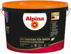 Alpina Die Samtene für Innen / Альпина Бархатистая Интерьерная краска для стен и потолков