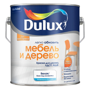 DULUX / ДЮЛАКС ЛЕГКО ОБНОВИТЬ МЕБЕЛЬ И ДЕРЕВО краска грунт для дерева ЛДСП МДФ матовая