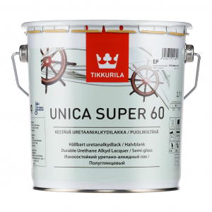 Tikkurila Unica Super 60 / Тиккурила Уника Супер яхтный лак полуглянцевый