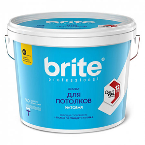 Brite Professional Ti Pure Quality / Брайт профессиональная супербелая краска для потолков