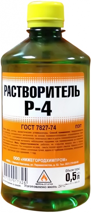 НИЖЕГОРОДХИМПРОМ Р-4 растворитель для разбавления лакокрасочных материалов