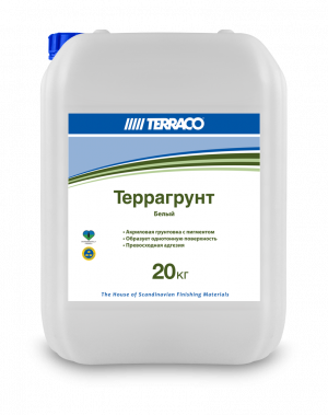 Terraco Terragrunt White / Террако Террагрунт глубокопроникающий универсальный грунт, белый