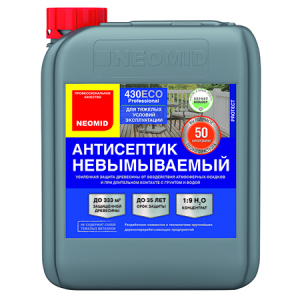 NEOMID 430 ECO / НЕОМИД 430 ЭКО антисептик-консервант невымываемый для наружных и внутренних работ