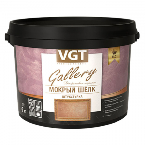 VGT GALLERY LUX / ВГТ Мокрый Шелк Люкс декоративная штуктурка с перламутровым эффектом