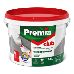 PREMIA CLUB / ПРЕМИА КЛАБ шпатлевка универсальная для наружных и внутренних работ