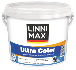 LINNIMAX ULTRA COLOR / ЛИННИМАКС УЛЬТРА КОЛОР краска для стен потолков обоев водно-дисперсионная