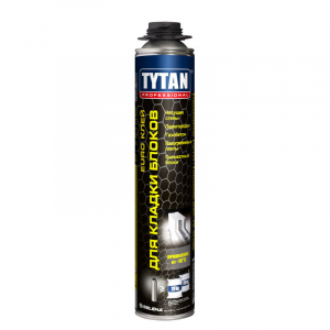 Tytan Professional / Титан полиуретановый пено клей для кладки блоков