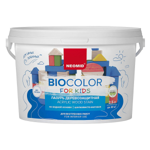 NEOMID BioColor For Kids лазурь деревозащитная, цветная