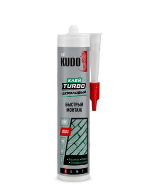 KUDO HOME TURBO / КУДО ХОУМ ТУРБО клей акриловый универсальный для быстрого монтажа